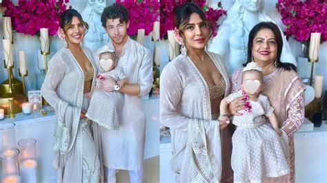 priyanka nick प्रियंका और निक ने बेटी मालती के साथ सेलिब्रेट की पहली दिवाली शेयर कीं खूबसूरत