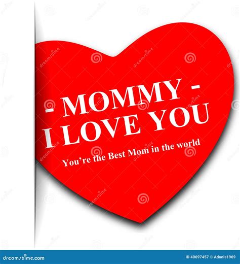 Mommy I Love You Stock Illustration Image 40697457