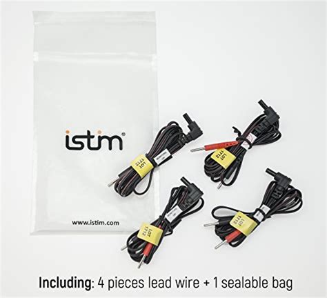 istim 45 lead wires replacement for tens ems if electrodes units pads ∅2mm pin cable