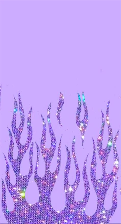 Purple glitter flame | Pretty wallpaper iphone, Aesthetic iphone ...