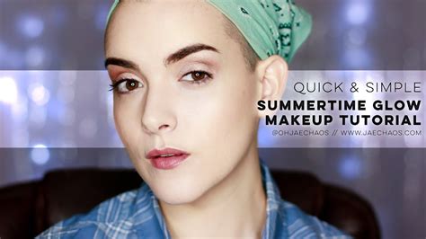 Simple Summertime Glow Makeup Tutorial Ohjaechaos Youtube