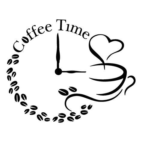 Vinilo Coffe Time Tazas De Cafe Dibujo Arte De Taza Arte De Taza De