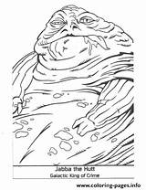 Wars Jabba Coloring Star Hutt Pages Jedi Last Printable sketch template