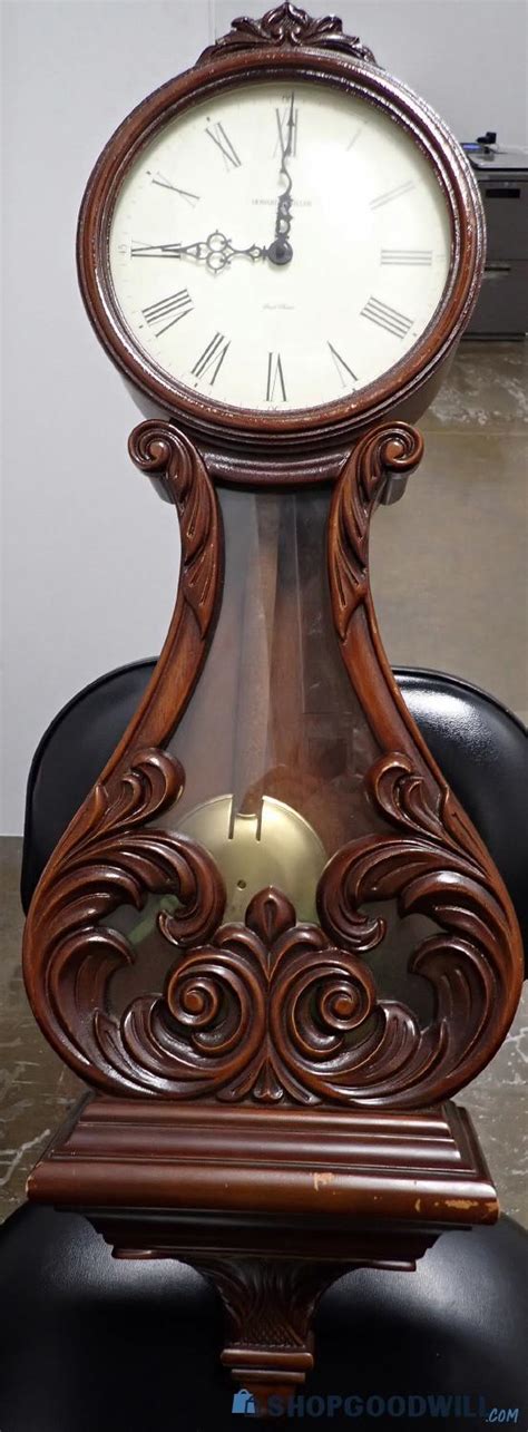 Howard Miller Dual Chime Valencia Banjo Style Wooden Wall Clock Model