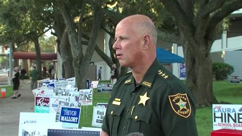 pinellas sheriff on voter intimidation incident youtube