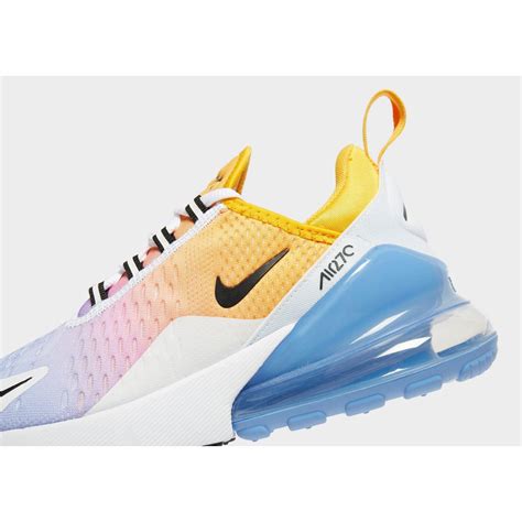 Nike Rubber Air Max 270 W In Yellowbluewhitepink Blue Lyst