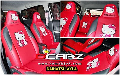 Desain Bekleed Jok Mobil Hello Kitty Ayla Surabaya ~ Dcarz Surabaya Sarung Jok Mobil Tlp