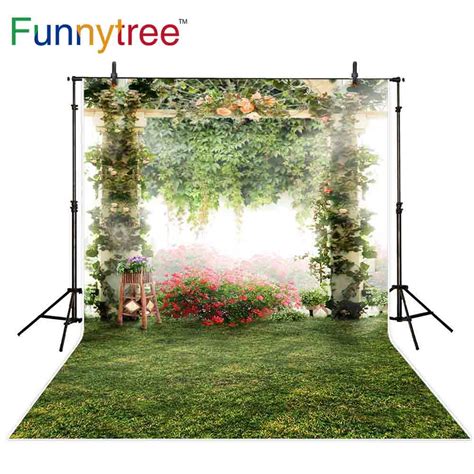 Funnytree Background For Photo Studio Spring Nature Arch Flowers Plant