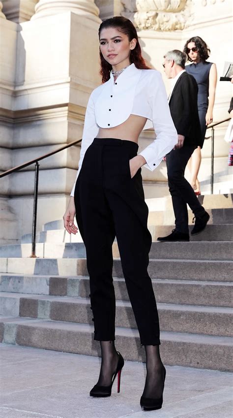 Zendaya Stunned At Giorgio Armani Prive Spingsummer 2020 Fashion Show