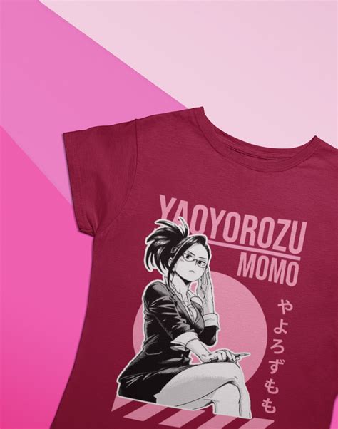 Yaoyorozu Momo T Shirt My Hero Academia Anime Clothing Etsy