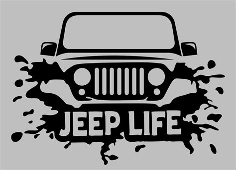 Jeep Life permanent vinyl decal for Jeep enthusiasts | Etsy
