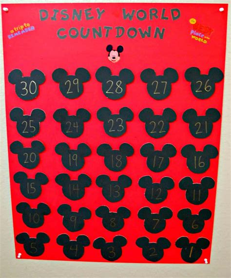 Disney World Countdown Calendar Mess For Less