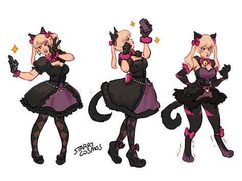 Dva Kitty Goth Transformation Pt 1 Tf Collab By Starrycosmos Fur