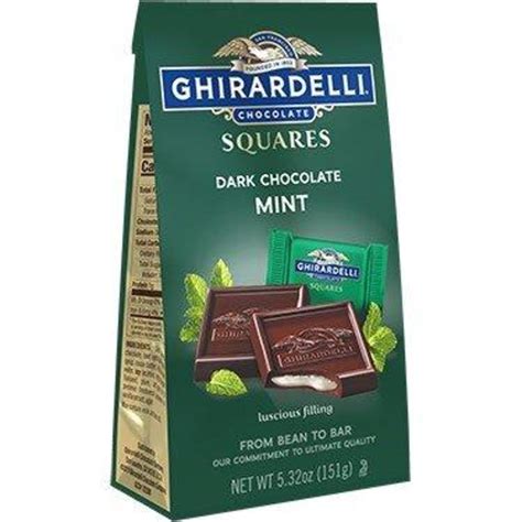 Ghirardelli Dark Chocolate Mint Squares Bag Ntuc Fairprice