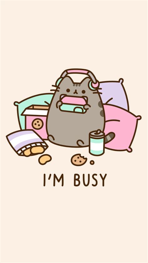Pusheen is a female cartoon cat who is the subject of comic strips and sticker sets on facebook pusheen was created in 2010 by claire belton and andrew duff for a comic strip on their website. Pusheen Kawaii Wallpapers - Top Free Pusheen Kawaii ...