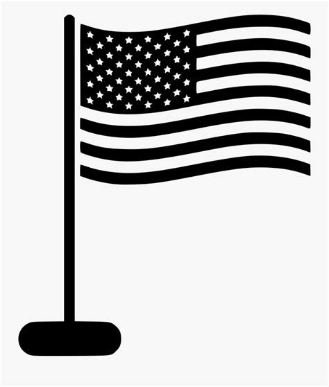 Usa Flag Black And White American Flag Icons Free Transparent
