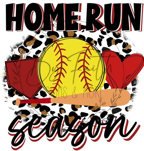 Home Run Season Softball Png Homerun Softball Softball Season Png