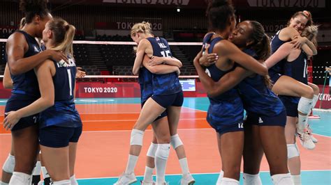 Watch Team Usas Epic Volleyball Celebration From Tokyo Nbc Chicago