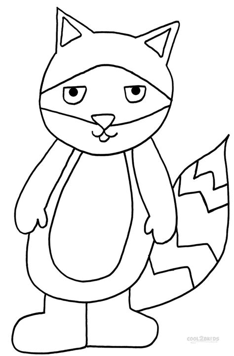Aboriginal kangaroo coloring page from aboriginal art category. Printable Raccoon Coloring Pages For Kids | Cool2bKids