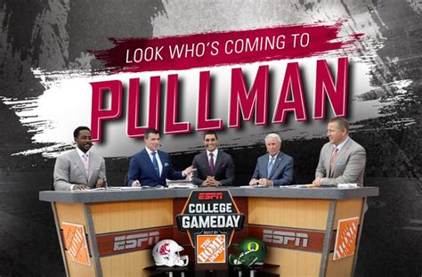 Oct Espn College Gameday Set To Visit Pullman Wsu Insider Washington State University