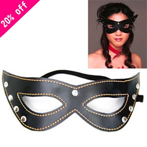 Cheap Leather Blindfold Sexy Eye Mask Patch Bondage Masque Mask Sex Aid