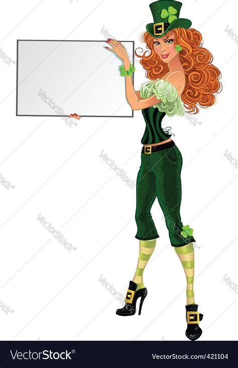 Sexy Leprechaun Girl Royalty Free Vector Image