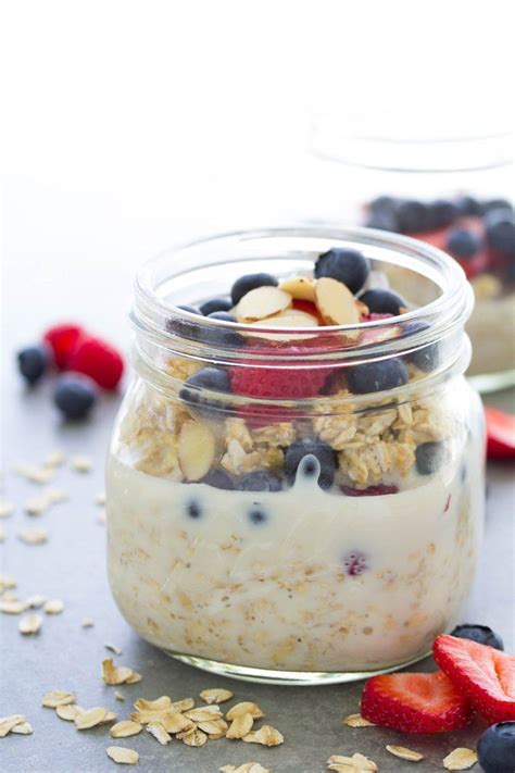 It may be low calorie but it'll leave you feeling satisfied and full until lunchtime. Our favorite easy overnight oats recipe, made with just 4 ingredients and a touch of vanilla. We ...