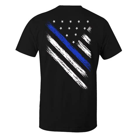 Thin Blue Line Police Shirt Blue Lives Matter Usa Flag T Shirt Sold By