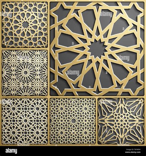 Islamic Ornament Vector Persian Motiff 3d Ramadan Islamic Round