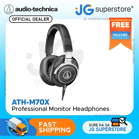 Audio Technica Ath M70x Professional Studio Monitor Headphones Jg