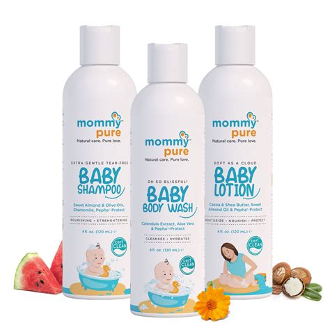 Natural Baby Shampoo 120 Ml Natural Baby Body Wash 120 Ml Natural
