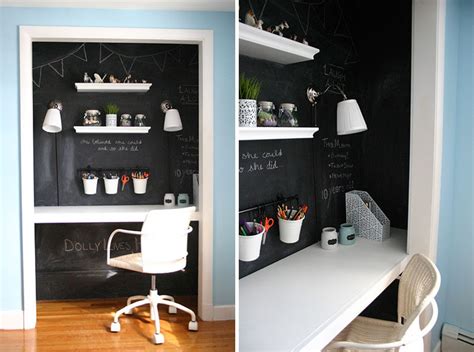 Small Apartment Design Idea Create A Home Office In A Closet