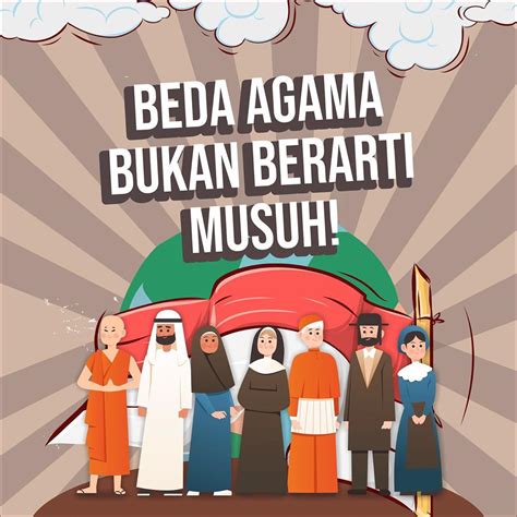 Poster Keragaman Agama Di Indonesia Papan Bimbingan Perbedaan My Xxx