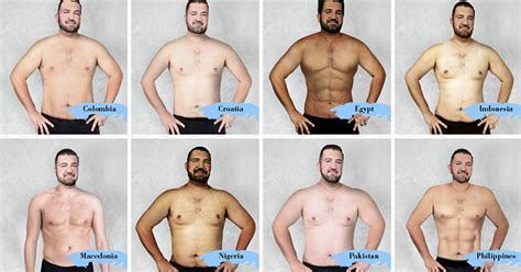 What The Ideal Mans Body Looks Like In 19 Countries Huffpost
