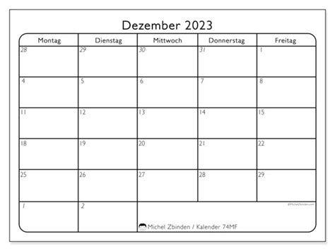 Kalender Dezember 2023 Zum Ausdrucken “74ss” Michel Zbinden Lu