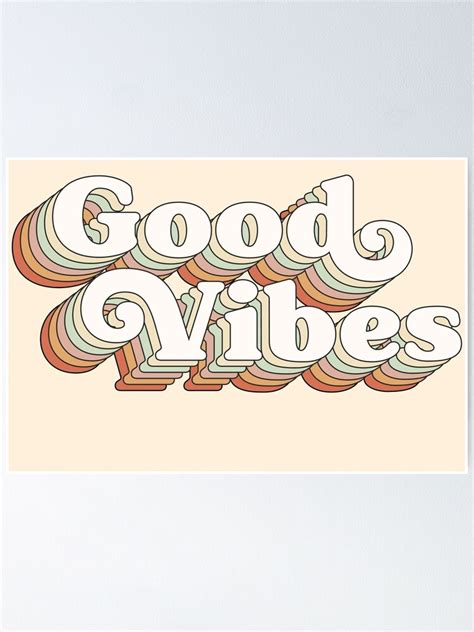 Good Vibes Poster For Sale By Colorritual Redbubble