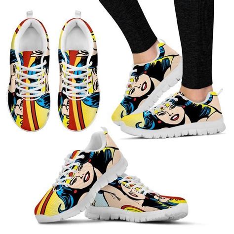Custom Wonder Woman Sneakers Wonder Woman Shoes Womens Sneakers
