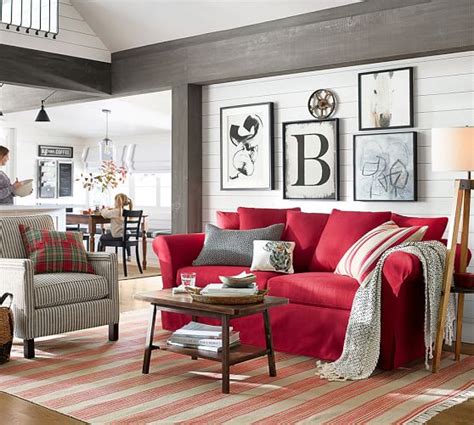 Red Couch Living Room Design Ideas