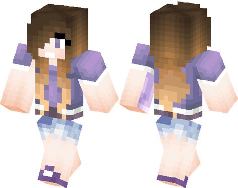 Purple Clothing Girl Original Minecraft Skin Minecraft Hub