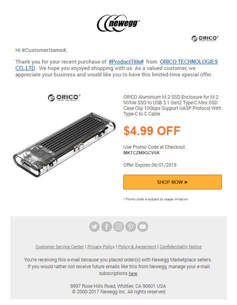 Post Purchase Emails Connecting You To Marketplace Customers Newegg