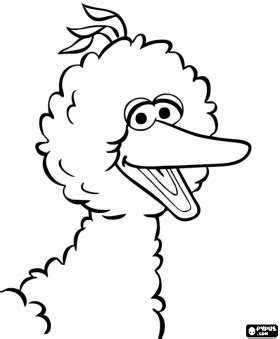Ernie taking a bath colouring page. Big Bird Drawing at GetDrawings | Free download