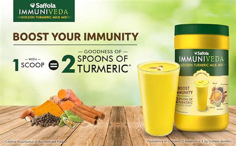 Saffola Immuniveda Golden Turmeric Milk Mix G Ayurvedic Immunity