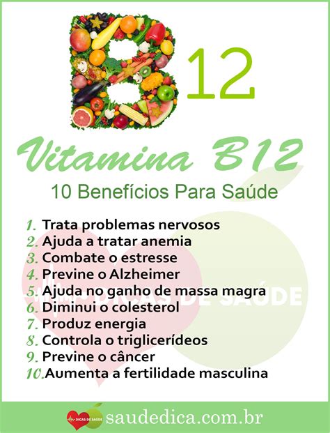 Os 10 Benefícios Da Vitamina B12 Para Saúde Benefícios Da Vitamina