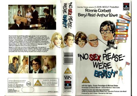 No Sex Please We Re British 1973 On Rca Columbia Pictures United Kingdom Vhs Videotape