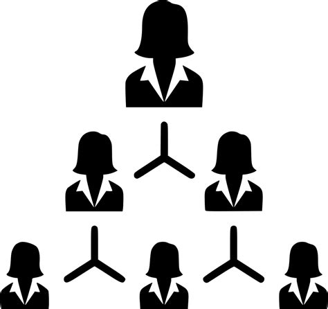 Hierarchy Management Structure Company Svg Png Icon F