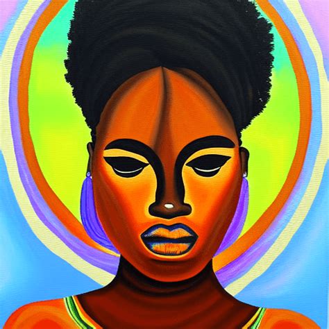 Black Woman Meditation Painting Creative Fabrica