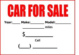 This pictures of car for sale sign templates can be downloaded for free, click on image you will be redirected to download page. Car For Sale Sign - Small Business Free Forms