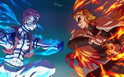 Rengoku Vs Akaza By Kai 200 On Deviantart Anime Demon Best Anime