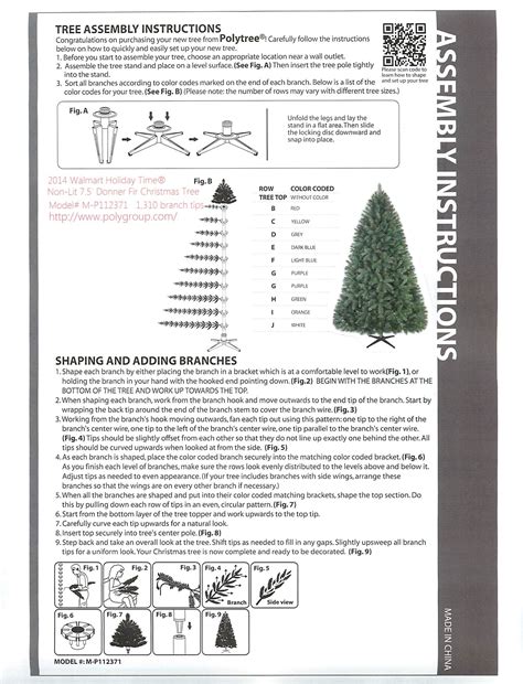 Pre Lit Christmas Tree Instruction Manual