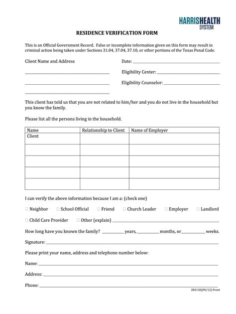 Residence Form Fill Out And Sign Online Dochub